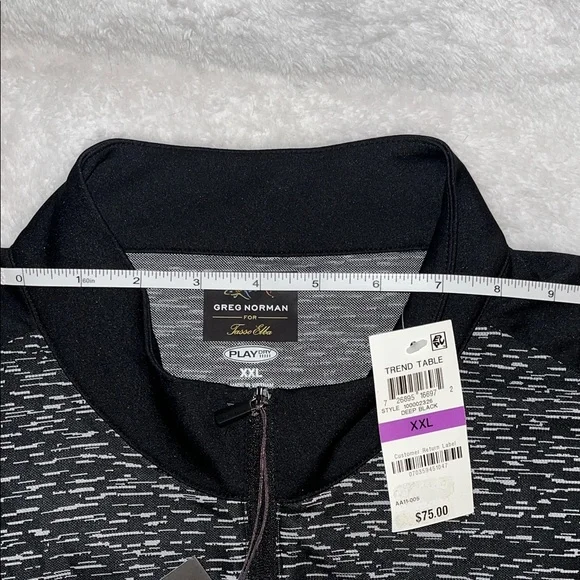 Greg Norman Collection Black and Gray Long Sleeve Tee - Picture 7 of 12